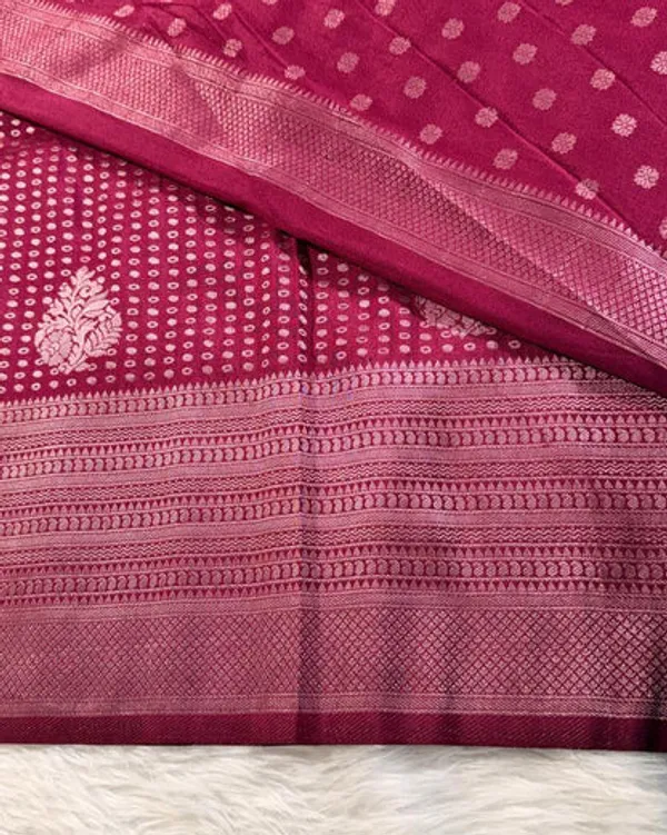 Magenta_Semisilk_Banarasi_Saree