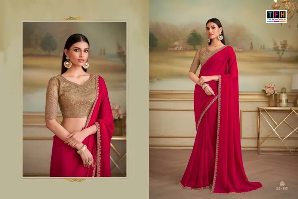Red_Designer_Fancy_Saree
