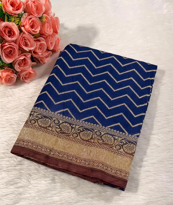 Deep_Blue_Georgette_Banarasi_Saree