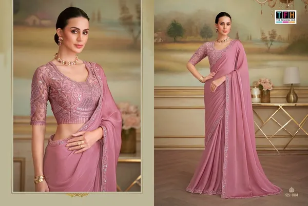 Dusty_Pink_Designer_Fancy_Saree