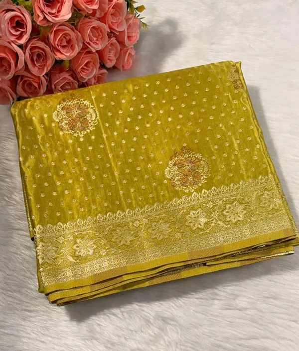 Mehendi_Green_Satin_Banarasi_Saree
