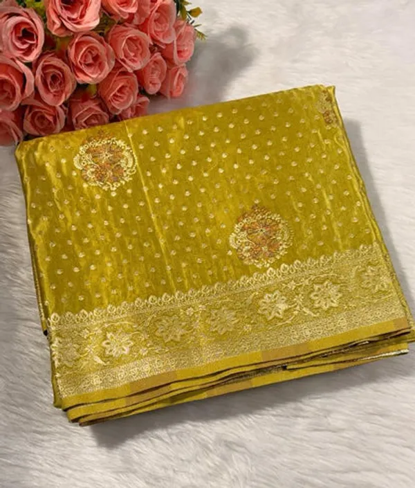 Mehendi_Green_Satin_Banarasi_Saree