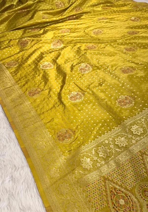 Mehendi_Green_Satin_Banarasi_Saree