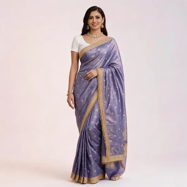 Lavender_Tissue_Banarasi_Saree