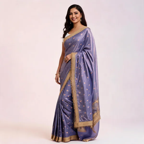 Lavender_Tissue_Banarasi_Saree