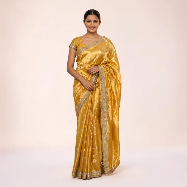 Yellow_Tissue_Banarasi_Saree