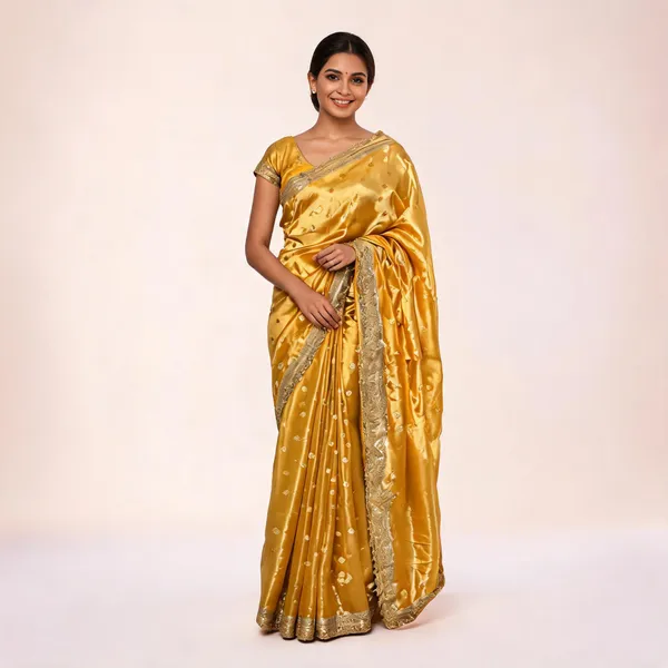 Yellow_Tissue_Banarasi_Saree
