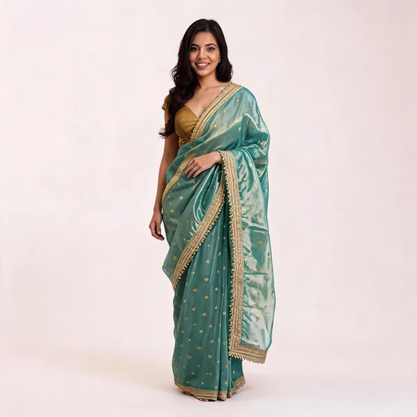 Blue_Tissue_Banarasi_Saree