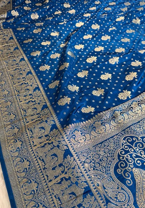 Blue_Satin_Banarasi_Saree