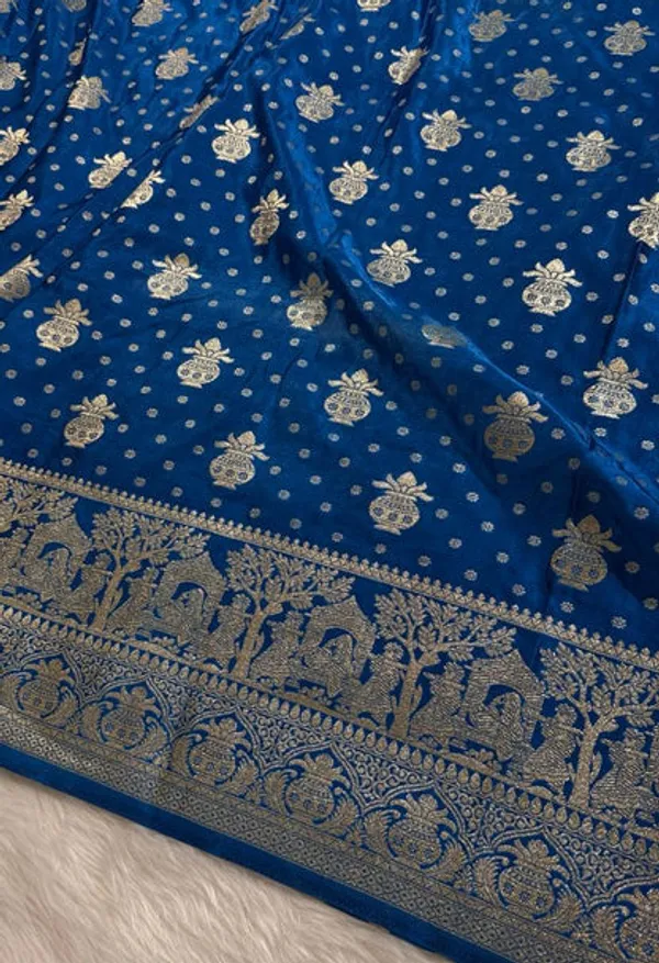 Blue_Satin_Banarasi_Saree
