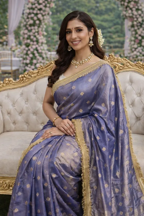 Lavender_Tissue_Banarasi_Saree