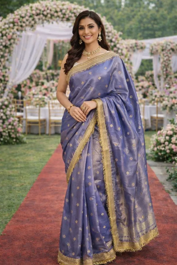 Lavender_Tissue_Banarasi_Saree