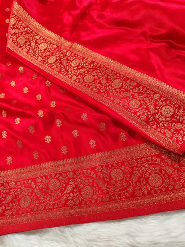 Red_Satin_Banarasi_Saree