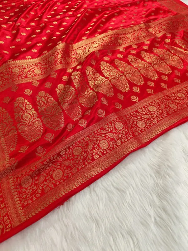 Red_Satin_Banarasi_Saree