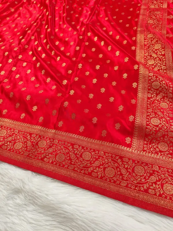 Red_Satin_Banarasi_Saree