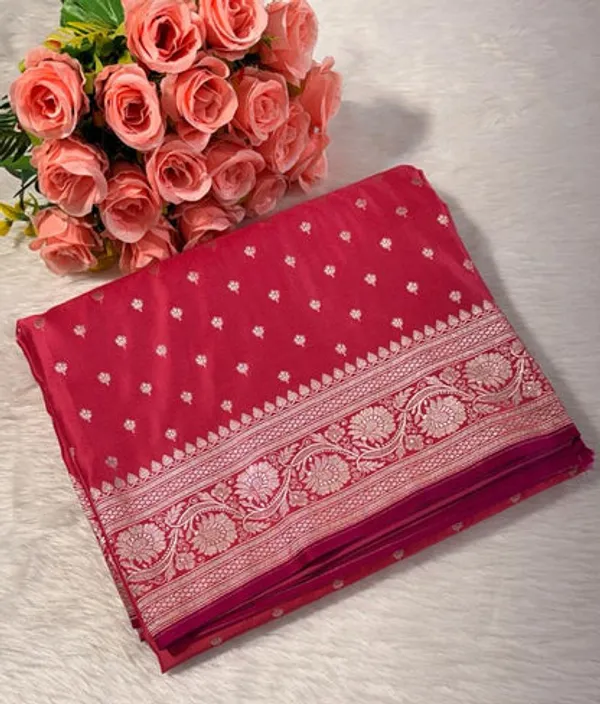 Rose_Pink_Mashru_Banarasi_Saree