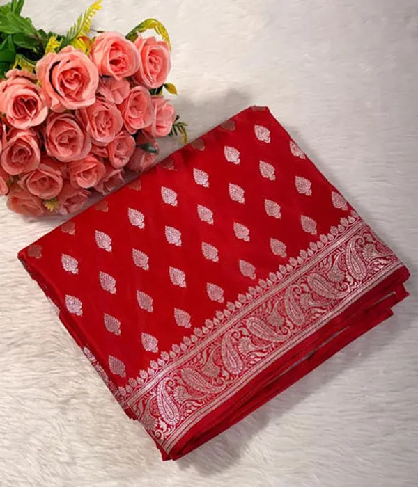 Red_Banarasi_Mashru_Silk_Saree
