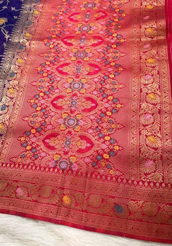 Purple_Georgette_Banarasi_Saree