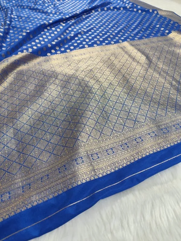 Navy_Blue_Georgette_Banarasi_Saree