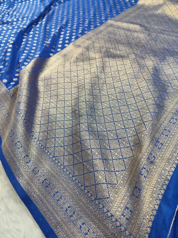 Navy_Blue_Georgette_Banarasi_Saree