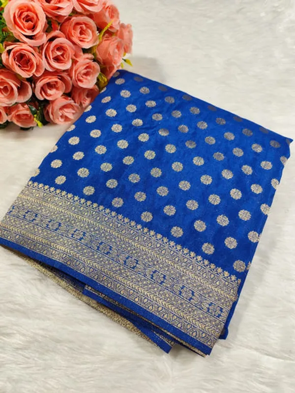 Navy_Blue_Georgette_Banarasi_Saree