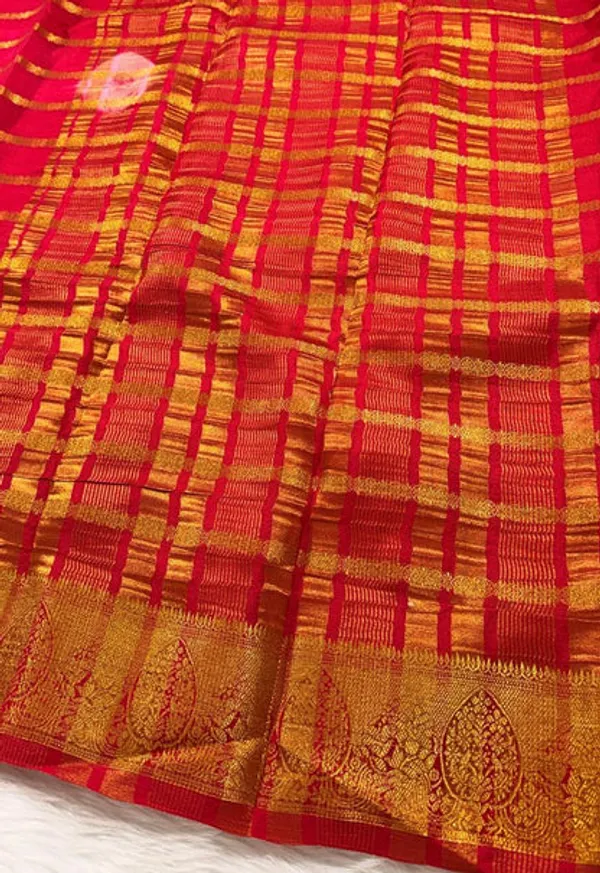 Pink_Red_Semisilk_Banarasi_Saree
