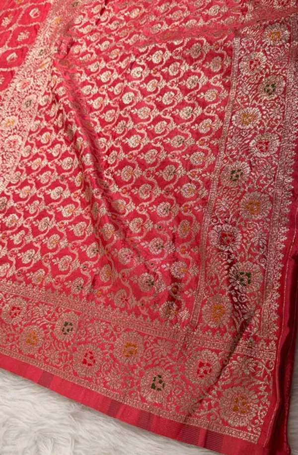 Pink_Satin_Banarasi_Saree