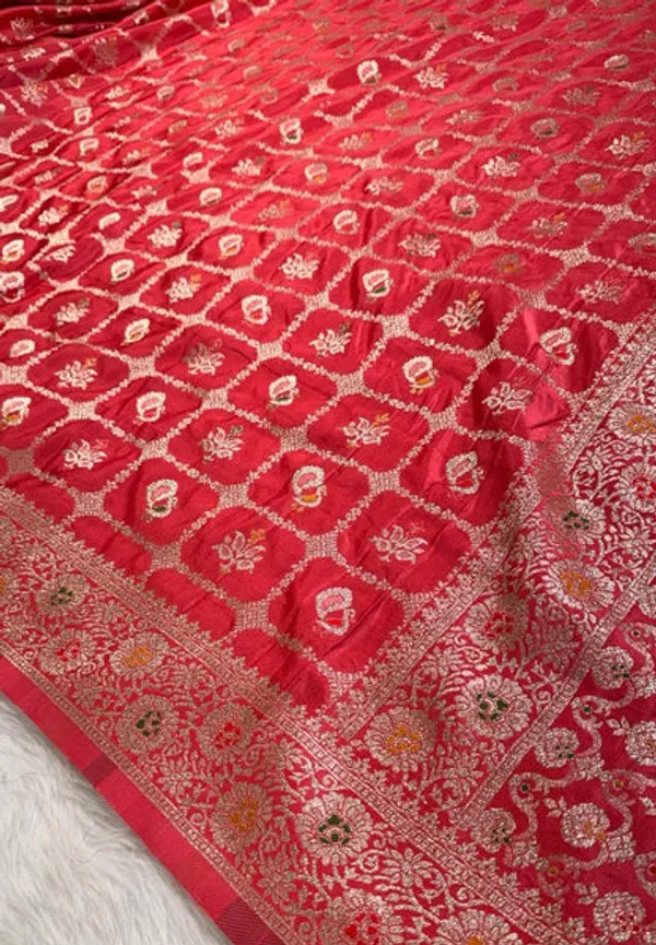 Pink_Satin_Banarasi_Saree