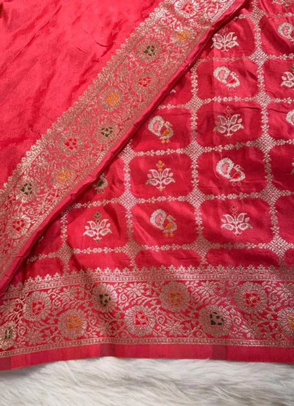 Pink_Satin_Banarasi_Saree