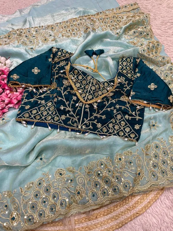 Light_Blue_Embellished_Fancy_Saree