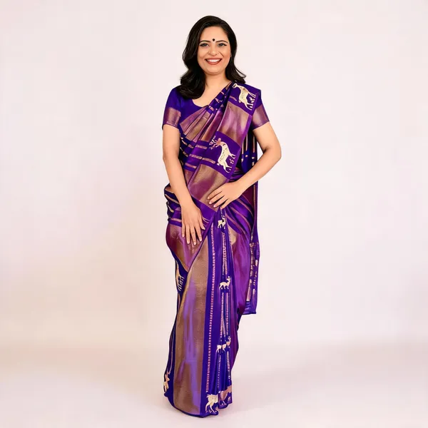 Purple_Crepe_Tissue_Banarasi_Saree