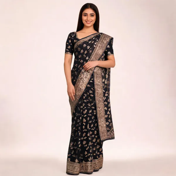 Black_Georgette_Banarasi_Saree