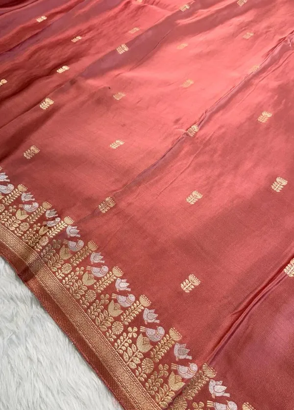 Onion_Pink_Satin_Banarasi_Saree