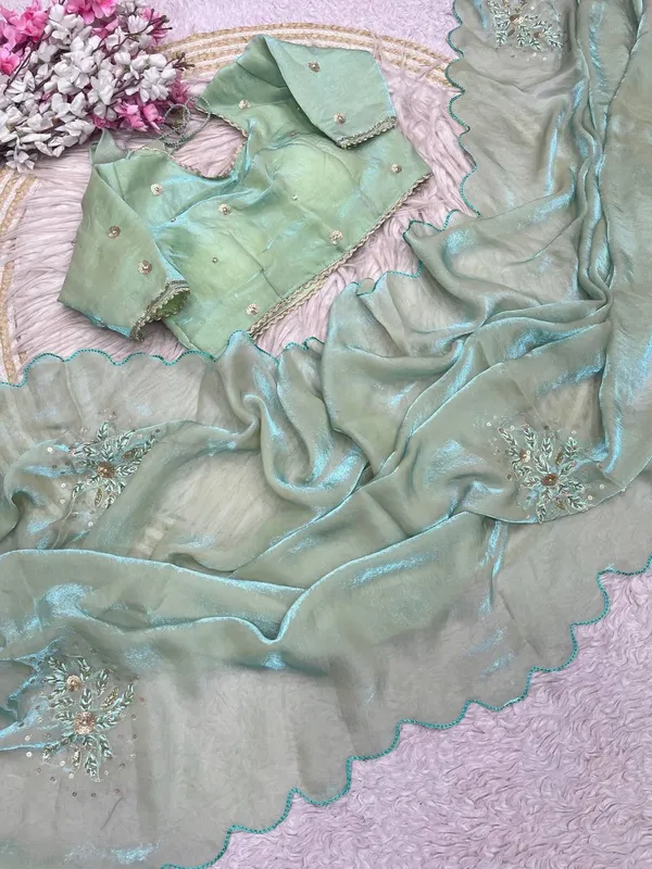 Green_Katdana_Fancy_Saree