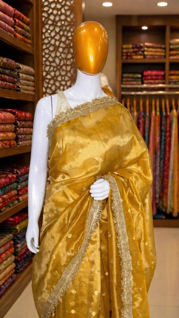 Yellow_Tissue_Banarasi_Saree