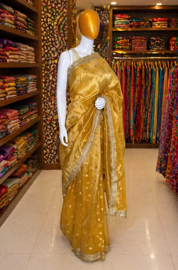 Yellow_Tissue_Banarasi_Saree