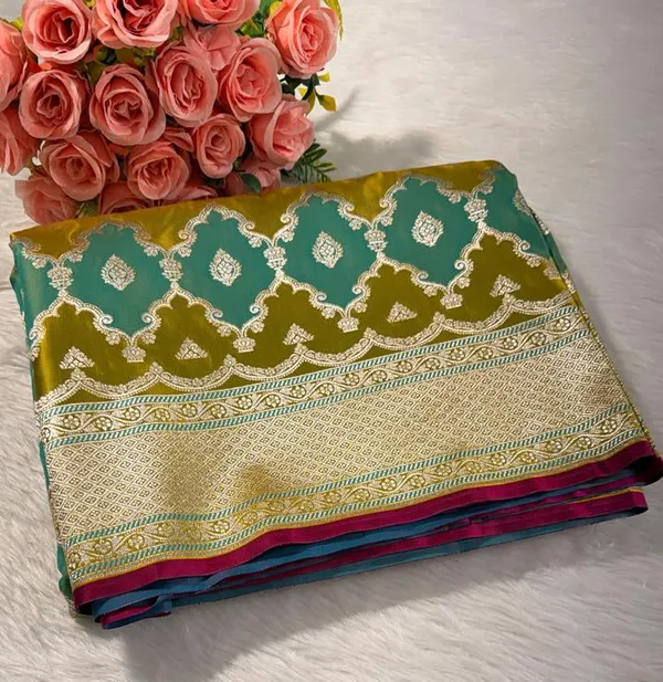 Green_Rangkat_Mashru_Banarasi_Saree