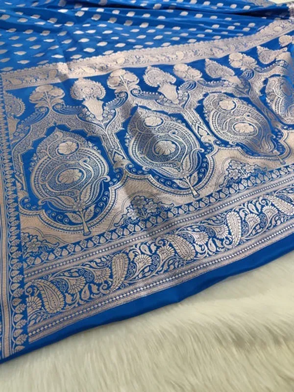 Cobalt_Blue_Mashru_Banarasi_Saree