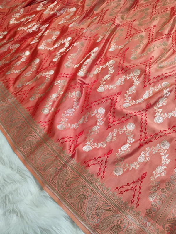 Peach_Pink_Mashru_Banarasi_Saree