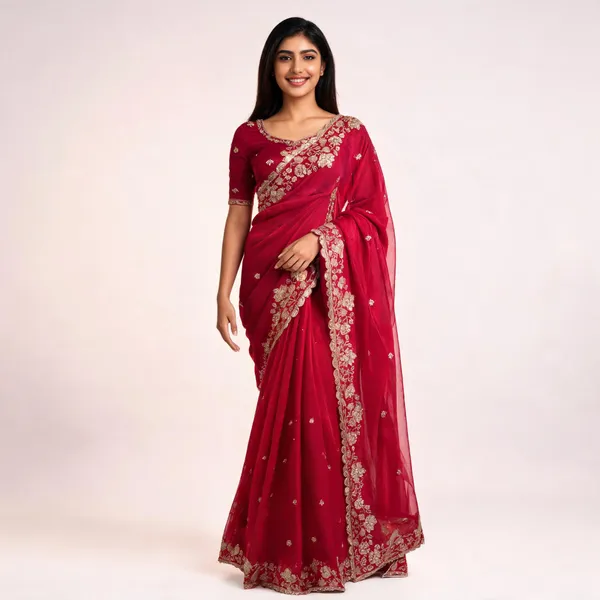 Red_Sequins_Fancy_Saree