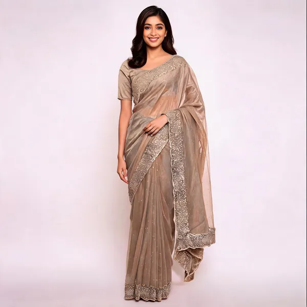 Champagne_Embellished_Fancy_Saree