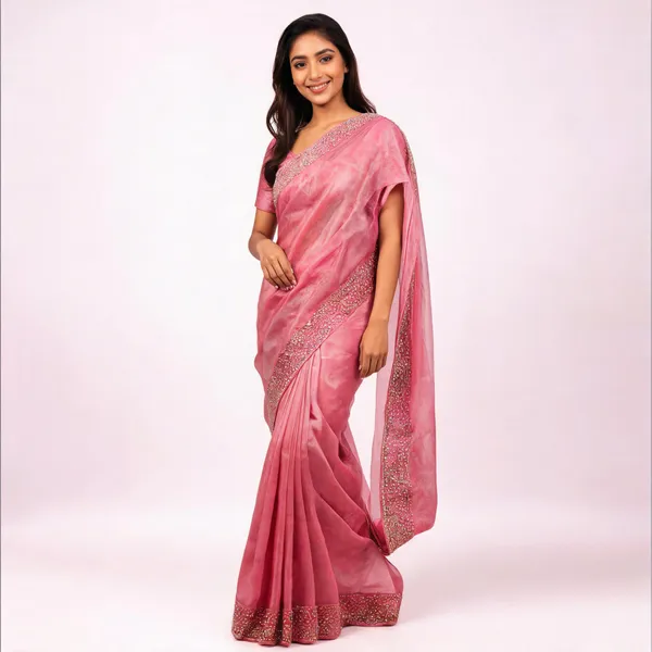 Pink_Embellished_Fancy_Saree