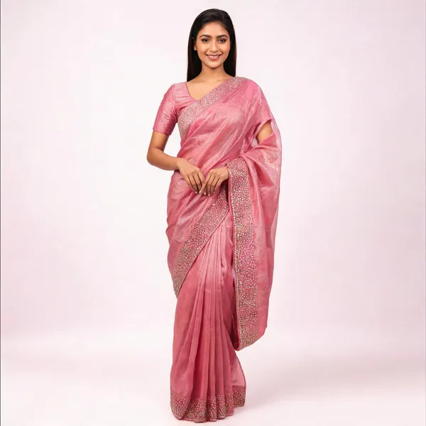 Pink_Embellished_Fancy_Saree