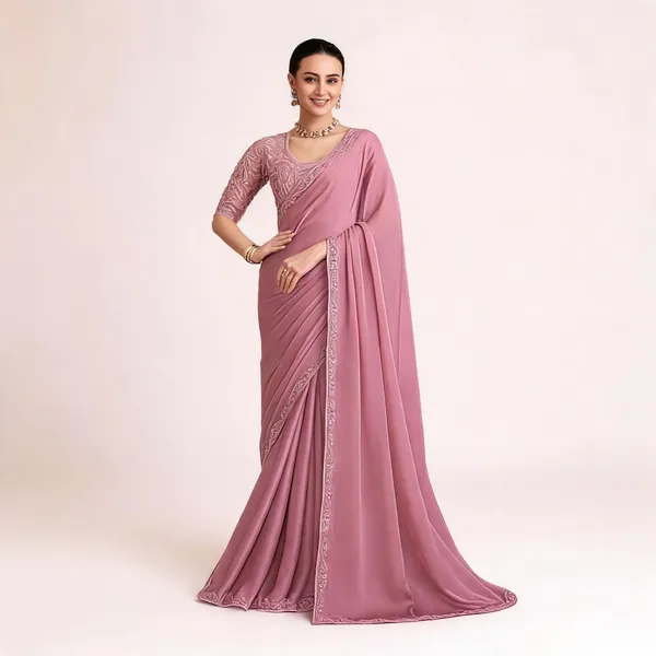 Dusty_Pink_Designer_Fancy_Saree