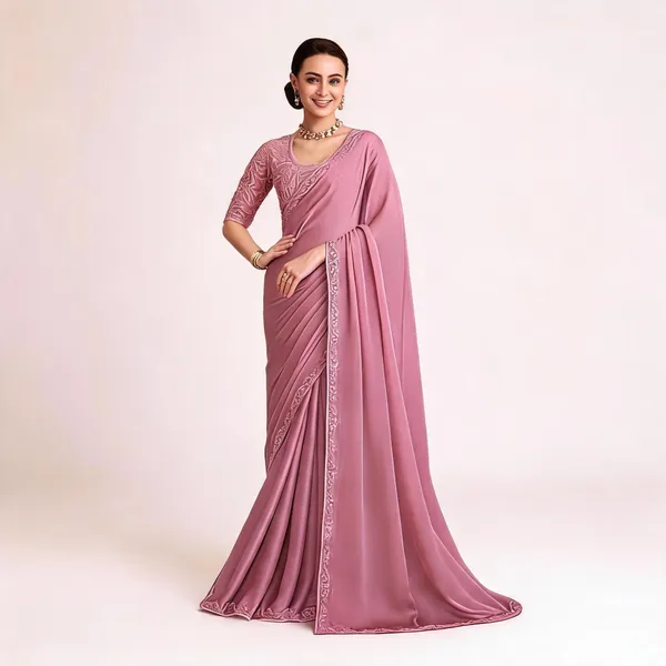 Dusty_Pink_Designer_Fancy_Saree