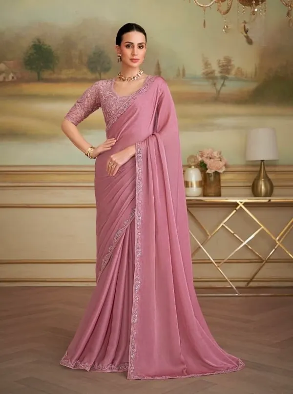 Dusty_Pink_Designer_Fancy_Saree
