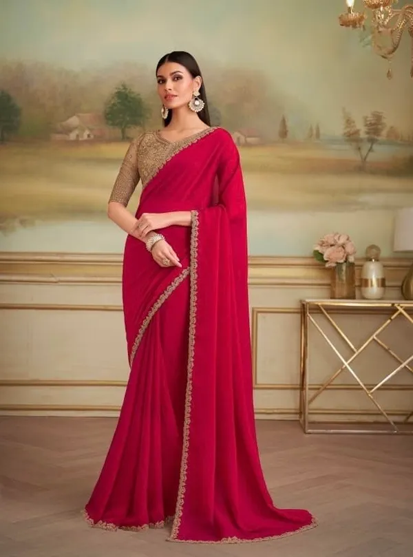 Red_Designer_Fancy_Saree