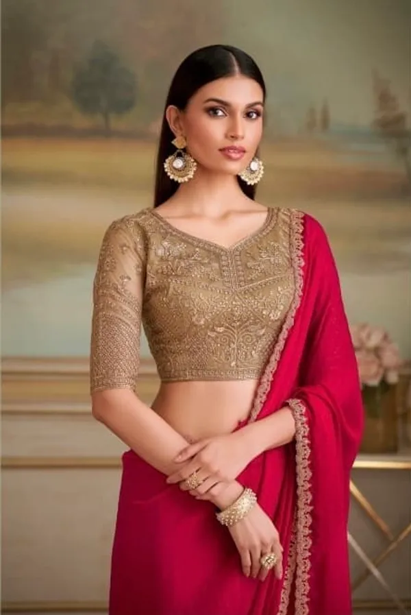 Red_Designer_Fancy_Saree