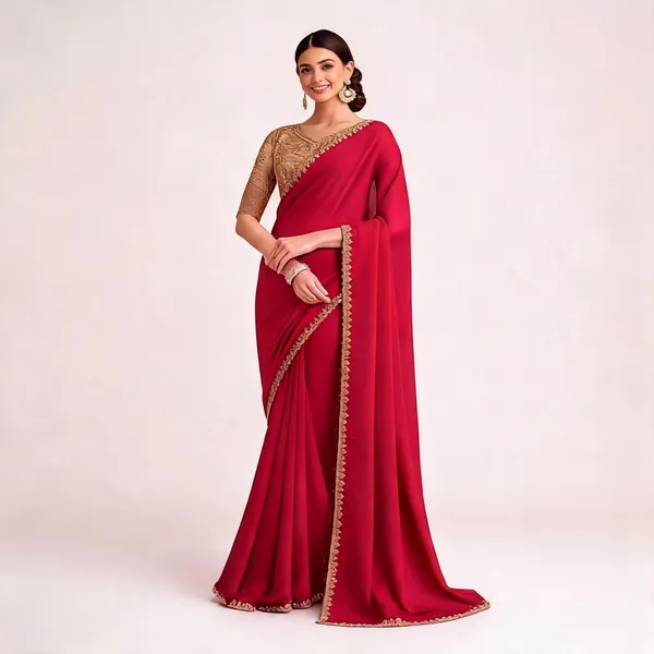 Red_Designer_Fancy_Saree