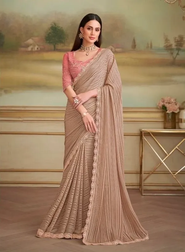Beige_Designer_Fancy_Saree